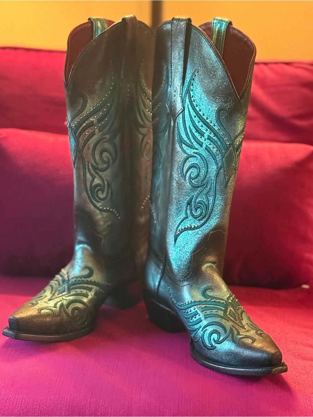 FERRINI WOMEN'S MASQUERADE WESTERN BOOTS - SNIP TOE